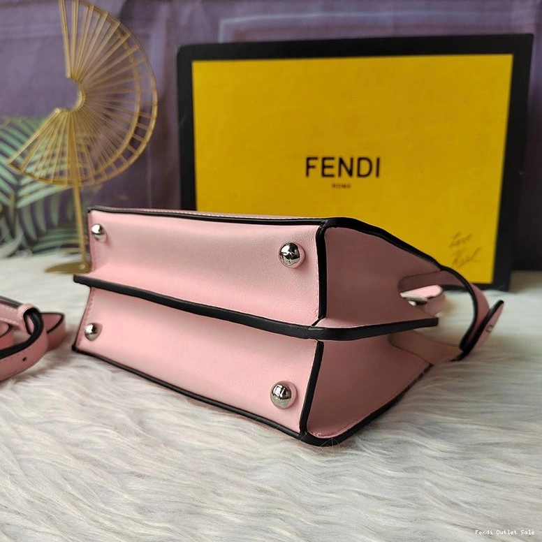 Affordable Petite Bag Nappa In ISeeU Fendi Peekaboo Leather Pink 0807